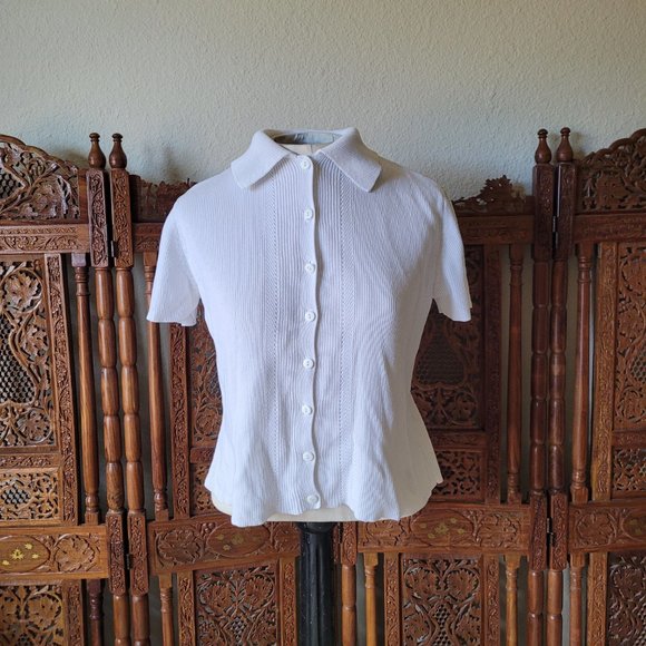 Vintage Island Casuals Cotton Knit Button-down - Picture 2 of 14